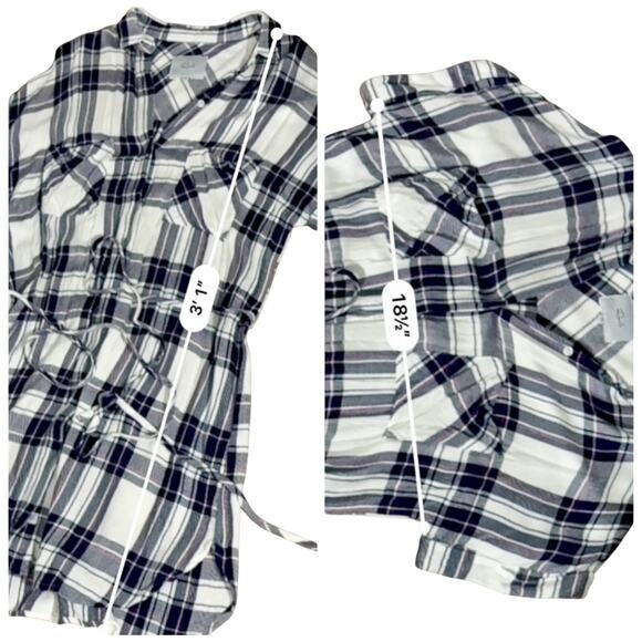 Rails Haley Orchid Plaid Button Down Dress SZ M - Picture 7 of 8